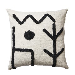 BLACK AND WHITE SPOT CUSHION COVER     - CUSHIONS